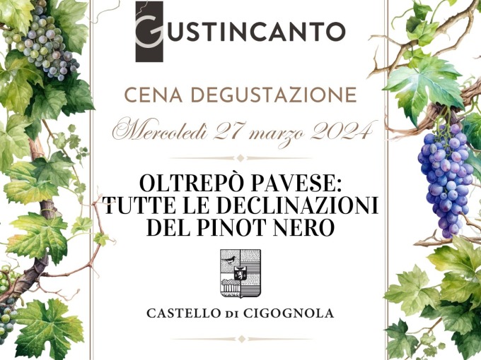 Cena degustazione: Oltrepò Pavese: tutte le declinazioni del Pinot Nero